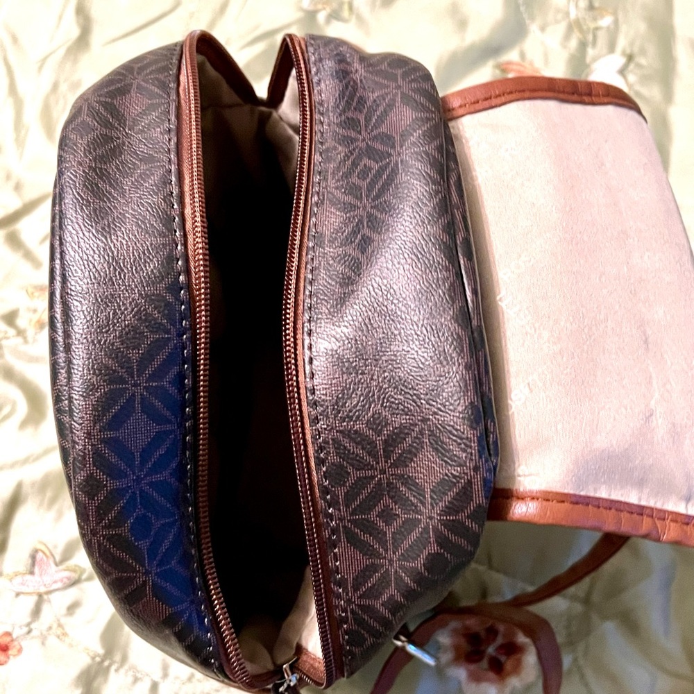 Rosetti Dark Brown Mini Backpack, With Several Zi… - image 8